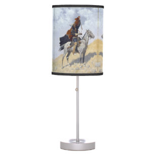 Native American Apache warrior Table Lamp