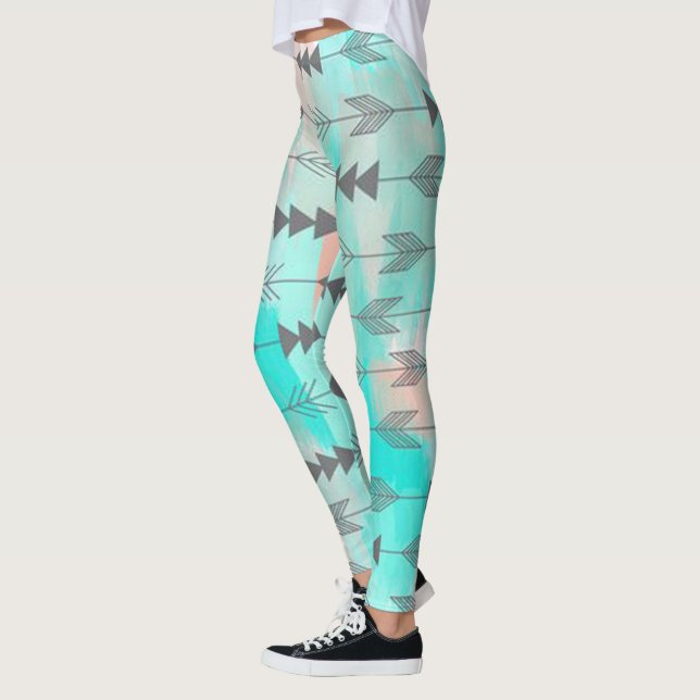 Native American Arrow Pattern Leggings (Left)