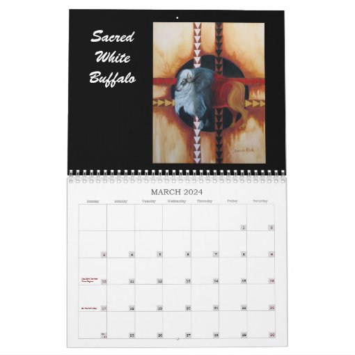 .Native American Art.. Calendar Zazzle