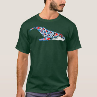 Native American Art Humpback Whale Pacific Northwe T-Shirt