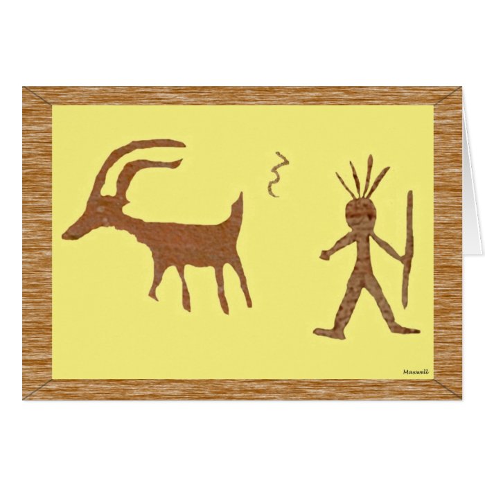 Native American Art, Petroglyphs Note Card