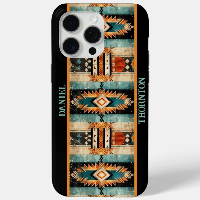 Native American Aztec Design Personalized Case-Mate iPhone Case (Back)