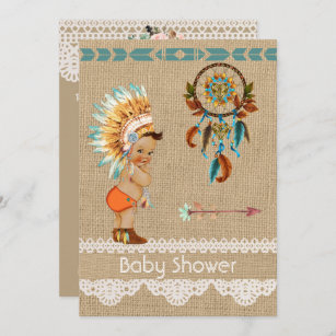Native American Baby Boy Baby Shower Invitation