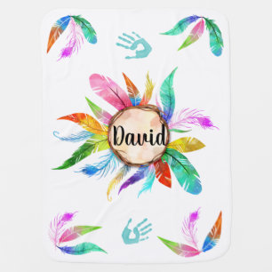 Native American Baby Boy Nursery Blanket Personal