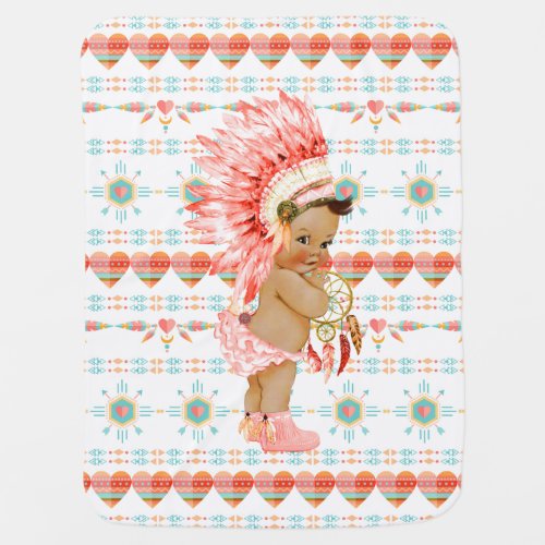 Native American Baby Girl Nursery Blanket
