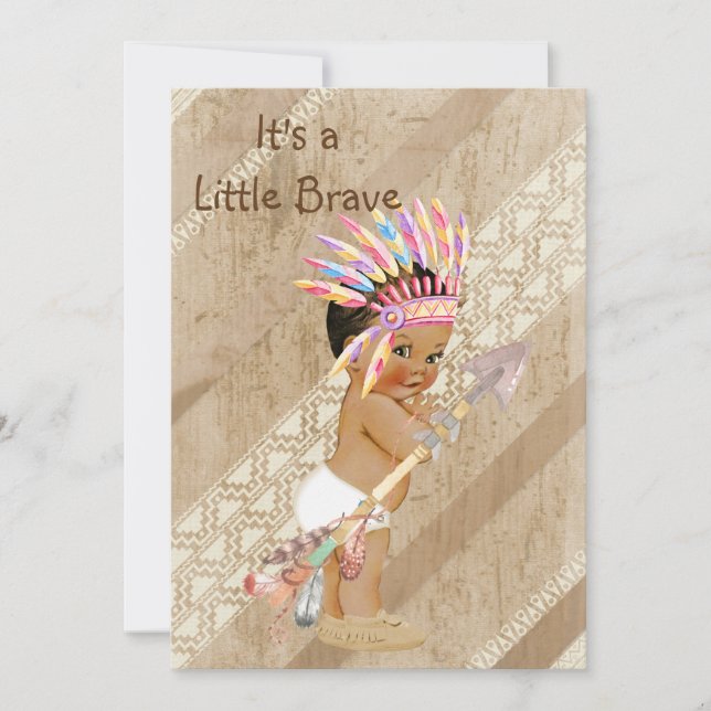Native American Baby Shower Invitation (Front)