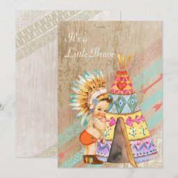 Native American Baby Shower Invitation | Zazzle
