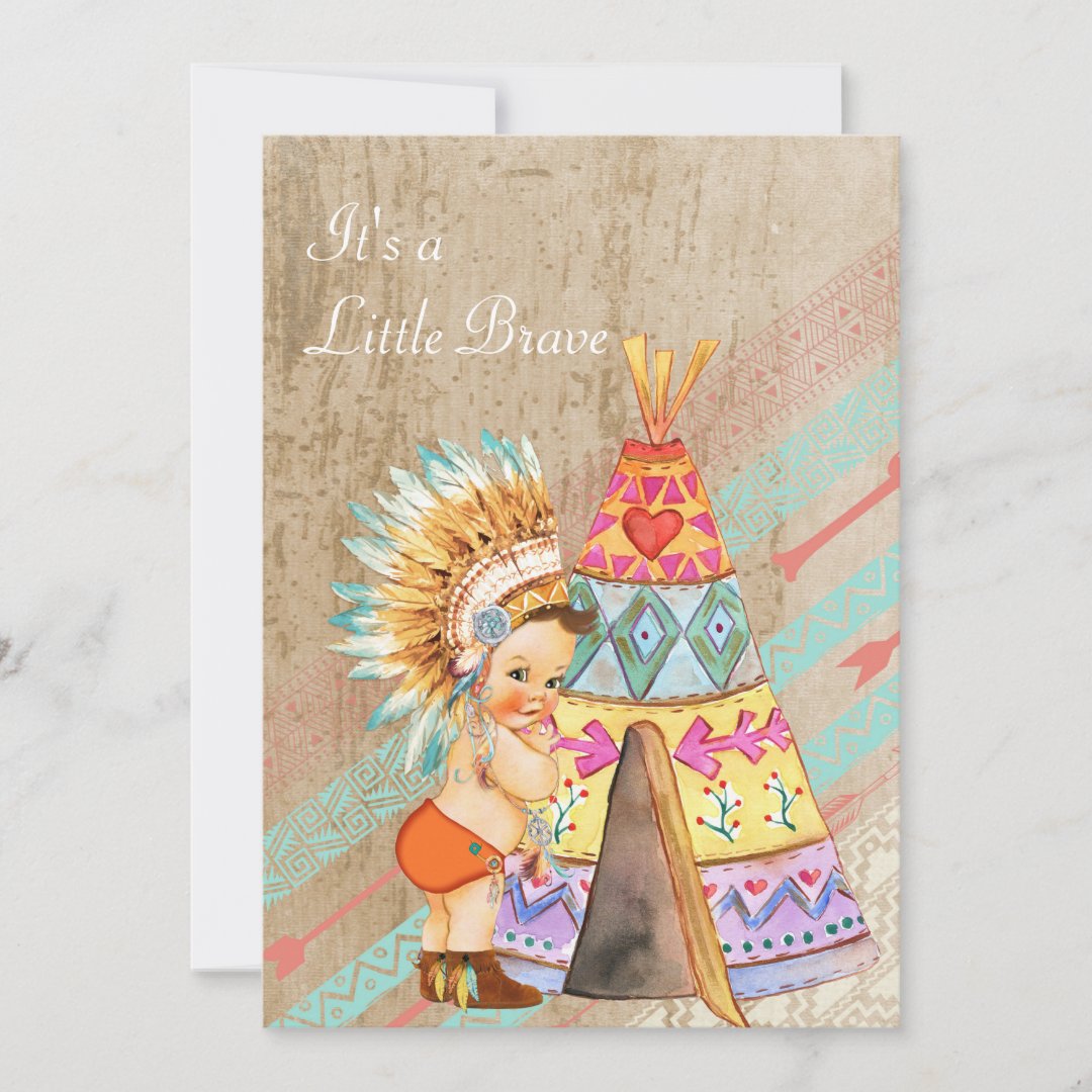 Native American Baby Shower Invitation Zazzle