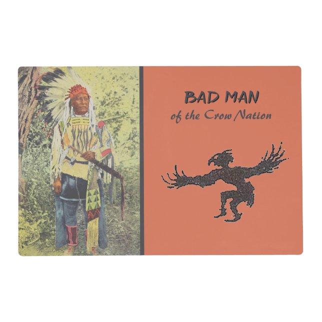 Native American Bad Man Placemat (Front)