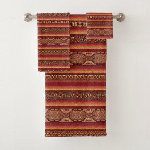 Native American Bathroom Accessories Zazzle Native American Bath Towel Set