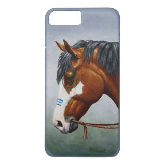 Native American Bay Pinto War Horse iPhone 8 Plus/7 Plus Case