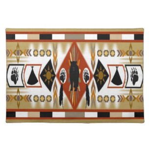 Native American Bear Clan Placemats
