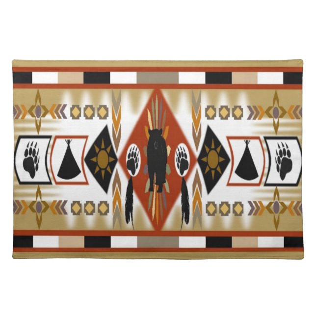 Native American Bear Clan Placemats (Front)