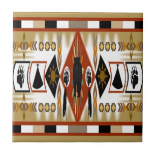 Native American Bear Clan Tile