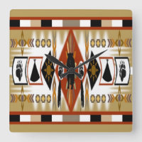 Native American Bear Clan Wall Clock