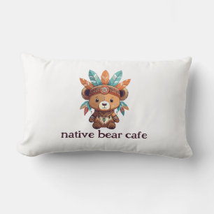 Native American Bear Lumbar Pillow