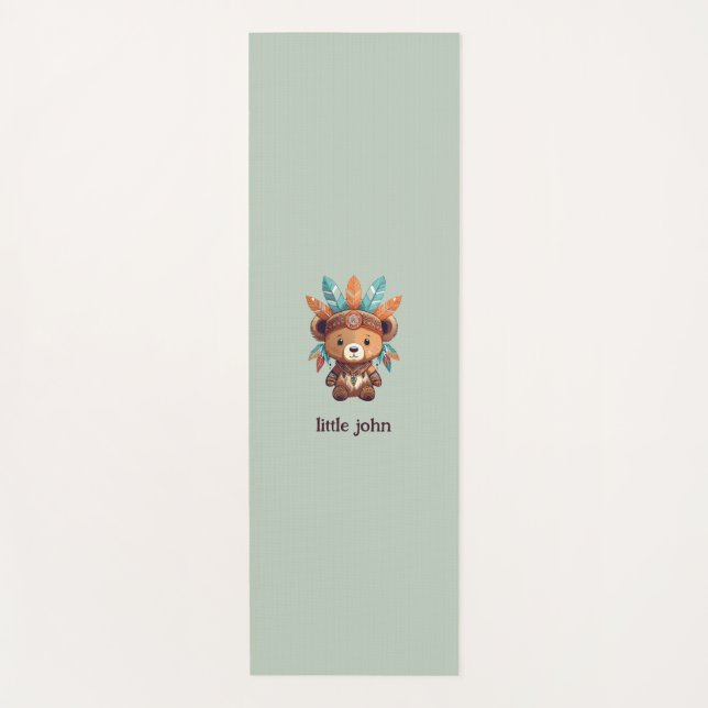 Native American Bear Yoga Mat (Front)