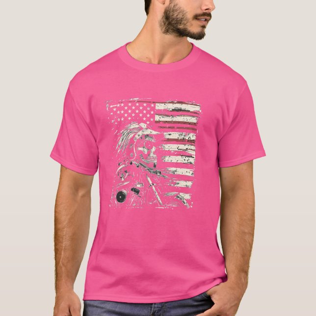 Native American bikes Motorcycle Indian Bikers old T-Shirt (Front)