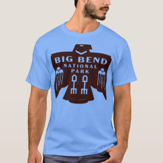 Native American Bird Big Bend National Park Brown T-Shirt