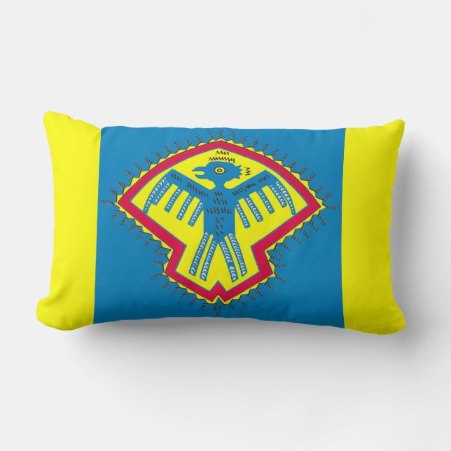 Native American bird Lumbar Pillow (Front)