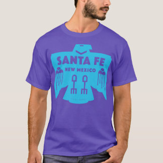 Native American Bird Santa Fe New Mexico Blue T-Shirt
