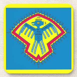 Native American bird symbol Beverage Coaster