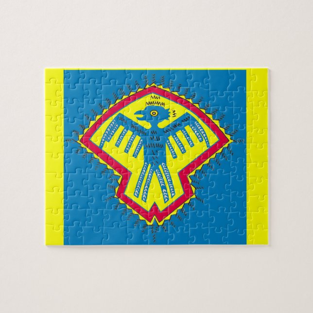 Native American bird symbol Jigsaw Puzzle (Horizontal)