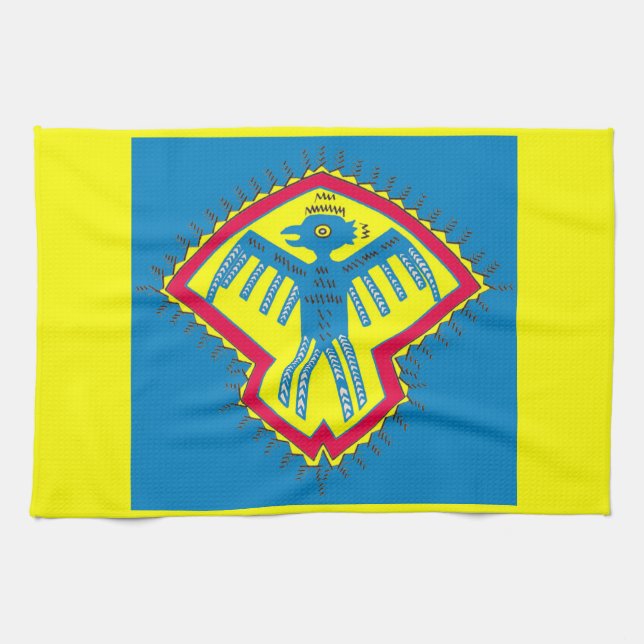 Native American bird symbol Kitchen Towel (Horizontal)