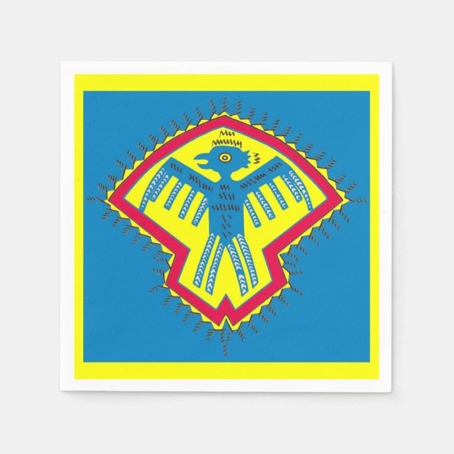 Native American bird symbol Paper Napkins (Front)