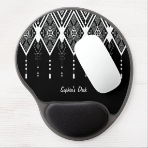 Native American Black And White Custome Gel Mouse Pad
