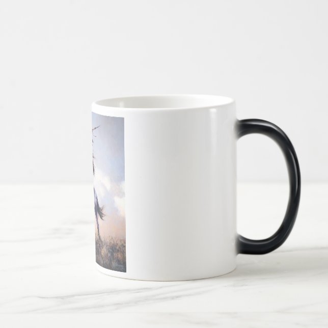 Native American Black/White 11 oz Morphing Mug (Right)