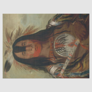 Native American Blactfoot Portrait Decoupage Tissue Paper