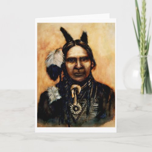 Native American Blank Greeting Card