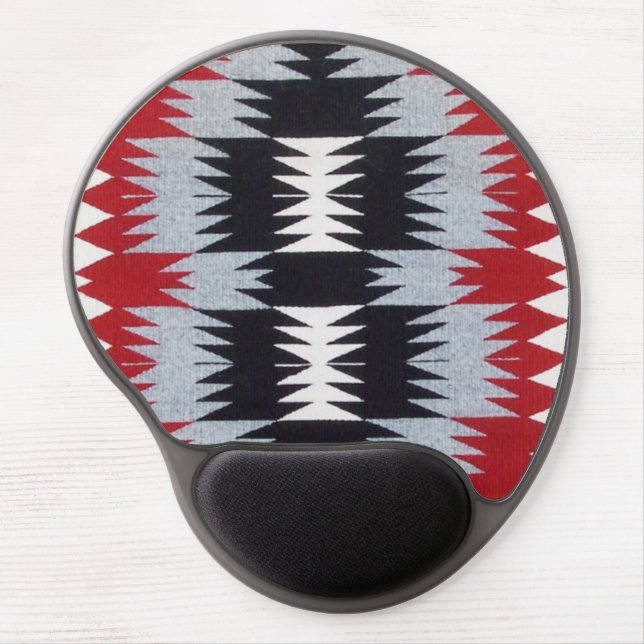 Native American Blanket Weaving Gel Mouse Pad (Front)