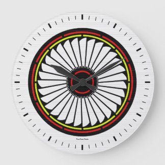 Native American Bloom Large Wall Clock