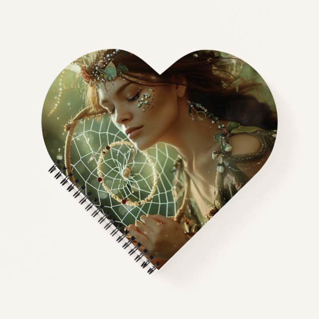 Native American Boho Dreamcatcher Ethnic Tribal Notebook (Front)