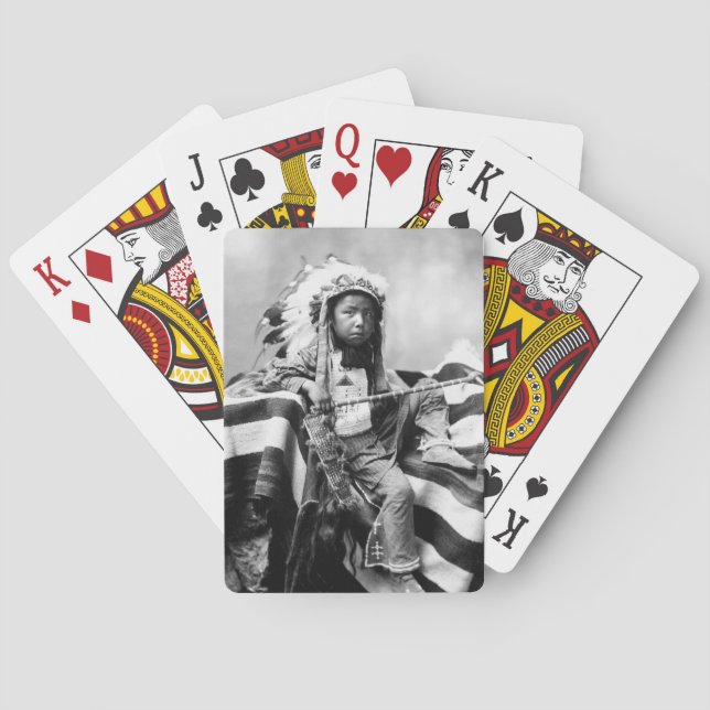 Native American Boy, 1899 Poker Cards (Back)