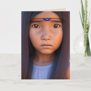 NATIVE AMERICAN BOY PAPOOSE ART BIRTHDAY CARDS