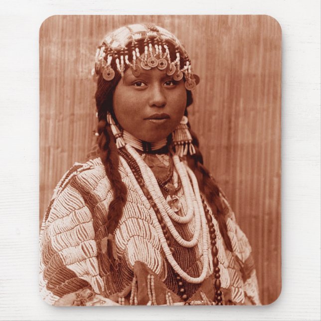 Native American Bride Mouse Pad (Front)