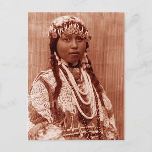 Native American Bride Postcard