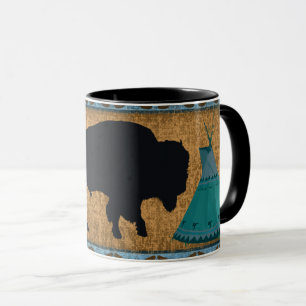 Native American Buffalo/Bison Mug