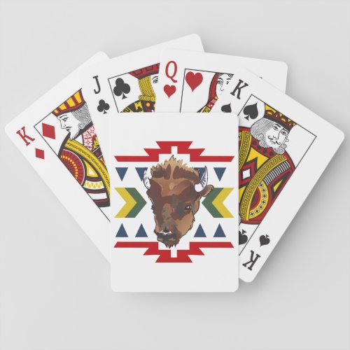 Native American Buffalo Poker Cards