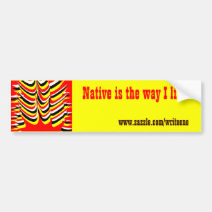 native american bumper sticker