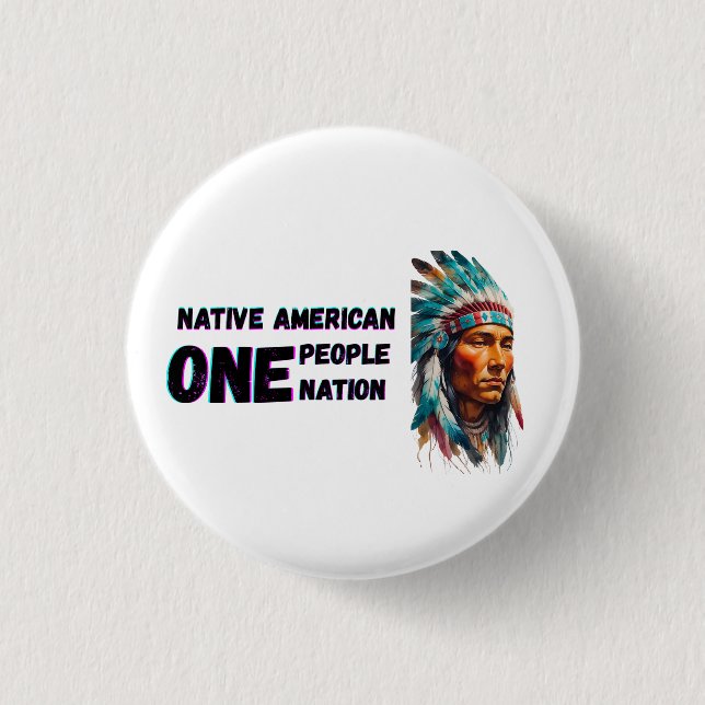 Native American  Button (Front)