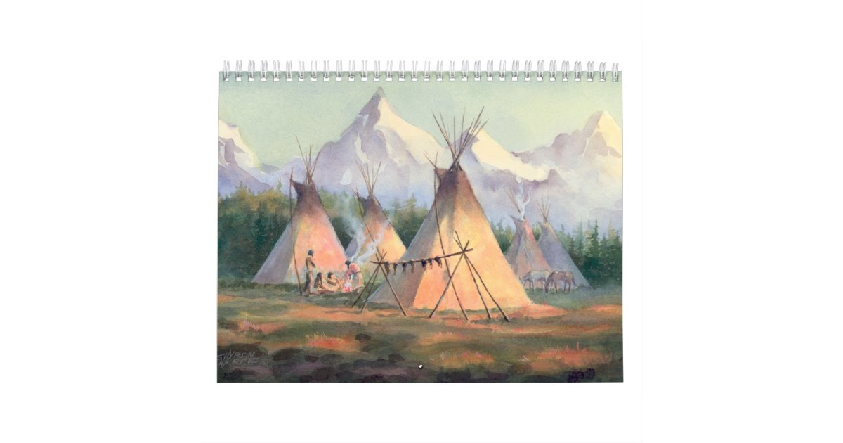 NATIVE AMERICAN CALENDAR 2017 by SHARON SHARPE | Zazzle.com