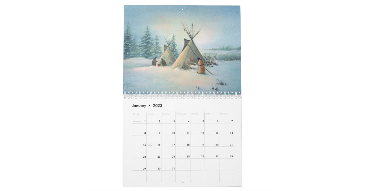 NATIVE AMERICAN CALENDAR by SHARON SHARPE Zazzle