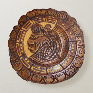 Native American Calendar Round Pillow