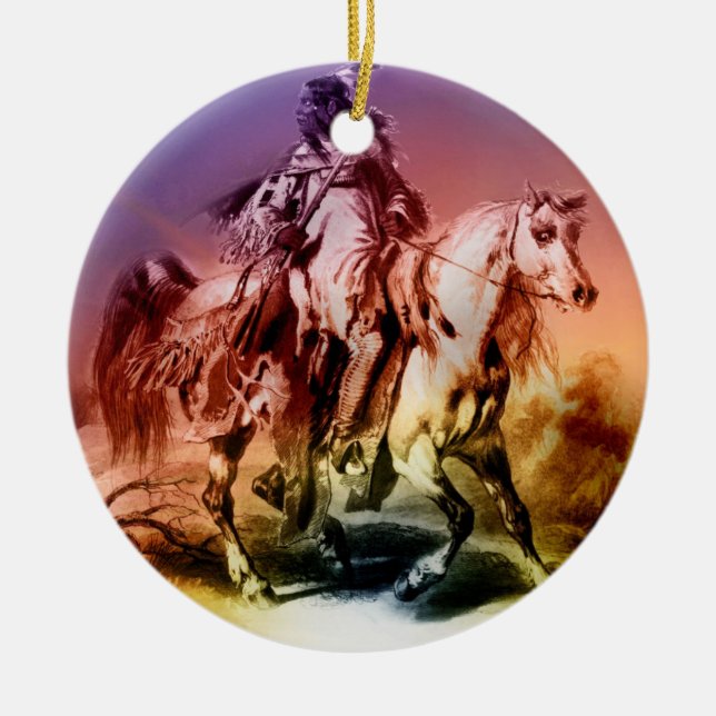 Native American Ceramic Ornament (Front)