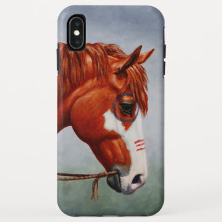 Native American Chestnut Pinto War Horse iPhone XS Max Case