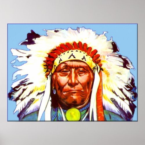 Native American Chief Canvas Print